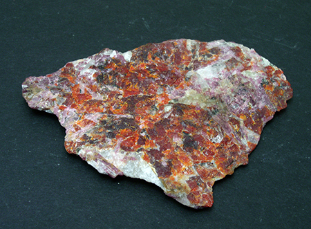 Minerals  - Zincite, leucophoenicite, Franklin, NJ