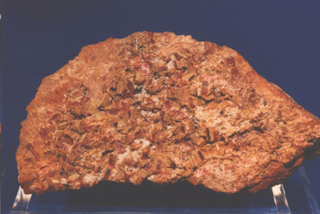 Mineral Specimens - Barite, Johannsenite on Rhodonite, Franklin, NJ
